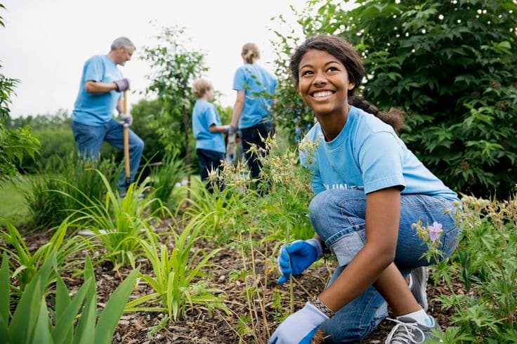 Students gardening - Our Vision